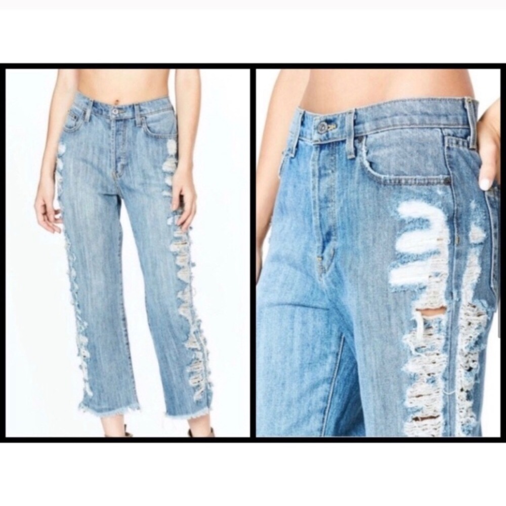 LF Carmar Shane Cropped Boyfriend Jeans Si…
